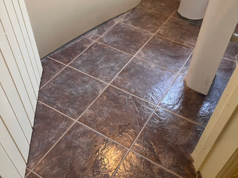 Re-grout bathroom